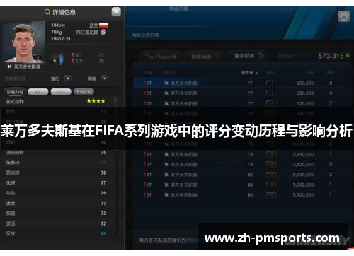 莱万多夫斯基在FIFA系列游戏中的评分变动历程与影响分析